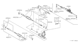 Diagram for Nissan Stanza Rack And Pinion - 49001-2B000