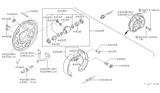 Diagram for 1994 Nissan Altima Brake Shoe Set - 44060-2B025