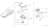 Diagram for 1998 Nissan 200SX Dome Light - 26411-50J00