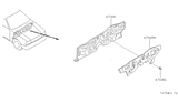 Diagram for 1995 Nissan Stanza Dash Panels - 67300-1E430