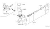 Diagram for Nissan Altima Clutch Master Cylinder - 30610-1E410