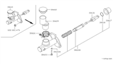 Diagram for 1995 Nissan Altima Clutch Master Cylinder - 30611-1E426