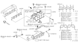 Diagram for 1997 Nissan Stanza Intake Manifold Gasket - 14035-5B600