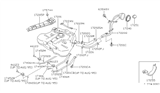 Diagram for 1995 Nissan Altima Fuel Tank Strap - 17406-2B500