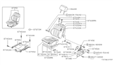 Diagram for 1987 Nissan Hardbody Pickup (D21) Seat Motor - 87451-01G00