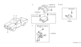 Diagram for 1996 Nissan Hardbody Pickup (D21U) Air Bag Control Module - 28556-8B026