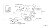 Diagram for Nissan Hardbody Pickup (D21U) Seat Cushion - 87300-1S708