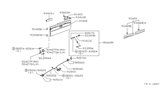 Diagram for 1996 Nissan Hardbody Pickup (D21U) Door Hinge - 93481-01G30