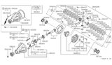 Diagram for Nissan Frontier Differential Bearing - 38120-13202