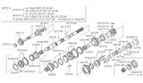 Diagram for 1997 Nissan Hardbody Pickup (D21U) Synchronizer Ring - 32604-40P21