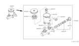 Diagram for 1997 Nissan Hardbody Pickup (D21U) Brake Master Cylinder - 46010-8B000