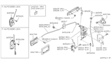 Diagram for Nissan Pathfinder Door Lock Actuator - 80503-11G03