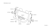 Diagram for 1997 Nissan Hardbody Pickup (D21U) Seat Belt - 86850-8B000