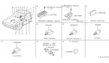 Diagram for 1996 Nissan Hardbody Pickup (D21U) Power Window Switch - 25411-D4600