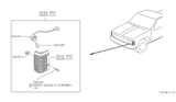 Diagram for Nissan Hardbody Pickup (D21) Side Marker Light - B6115-57G00