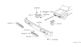 Diagram for Nissan Hardbody Pickup (D21U) Bumper - 62012-3B900