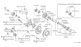 Diagram for 1992 Nissan Pathfinder Wheel Stud - 40254-32G00