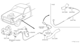 Diagram for 1997 Nissan Hardbody Pickup (D21U) Oxygen Sensor - 226A0-1S700