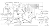 Diagram for 1988 Nissan Hardbody Pickup (D21) Power Steering Hose - 49721-07G00