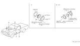 Diagram for Nissan Hardbody Pickup (D21U) Car Speakers - 28155-3B300