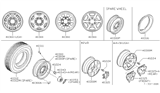 Diagram for Nissan Hardbody Pickup (D21U) Spare Wheel - 40300-05G00