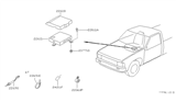 Diagram for 1997 Nissan Hardbody Pickup (D21U) Engine Control Module - 23710-0S360