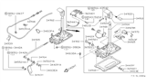 Diagram for Nissan Hardbody Pickup (D21U) Automatic Transmission Shifter - 34901-85P00