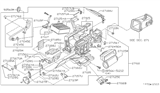Diagram for Nissan Hardbody Pickup (D21U) Heater Core - 27140-8B000