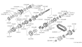 Diagram for 1999 Nissan Frontier Output Shaft Bearing - 32203-73P00