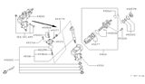 Diagram for 1999 Nissan Frontier Rack And Pinion - 49381-09W00