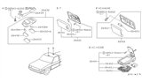 Diagram for 1994 Nissan 240SX Dome Light - 26411-17F00