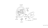 Diagram for 1997 Nissan Hardbody Pickup (D21U) Steering Wheel - 48430-1S711