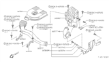 Diagram for Nissan Hardbody Pickup (D21U) Air Intake Coupling - 16554-3B300