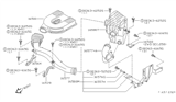 Diagram for Nissan Hardbody Pickup (D21U) Air Duct - 16554-3B300