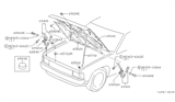 Diagram for 1997 Nissan Hardbody Pickup (D21U) Hood - 65100-1S730