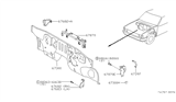 Diagram for 1994 Nissan Hardbody Pickup (D21) Dash Panels - 67300-80P30