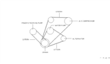 Diagram for 1997 Nissan Hardbody Pickup (D21U) Serpentine Belt - 02117-15523