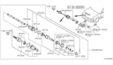 Diagram for Nissan Maxima CV Boot - 39241-10E85