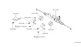 Diagram for 1996 Nissan Maxima Rack & Pinion Bushing - 54445-31U00