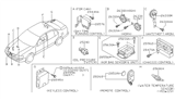 Diagram for 1999 Nissan Maxima Car Key - 28268-40U20