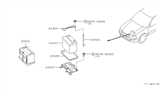 Diagram for 1999 Nissan Maxima Battery Tray - 64860-40U10