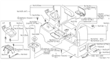 Diagram for 1995 Nissan Maxima Center Console Base - 96930-40U00