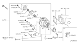 Diagram for 1996 Nissan Maxima Throttle Position Sensor - 22620-3M200