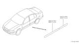 Diagram for 1999 Nissan Maxima Door Moldings - 80870-40U66