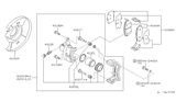 Diagram for 1996 Nissan Maxima Brake Pad Set - 41060-40U90