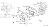 Diagram for Nissan Maxima Timing Cover - 13501-31U00