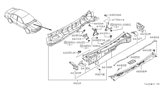 Diagram for 1996 Nissan Maxima Weather Strip - 66832-40U00