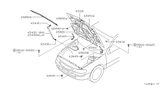 Diagram for Nissan Maxima Lift Support - 65471-40U00