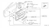 Diagram for 1998 Nissan Maxima Armrest - 80960-41U00