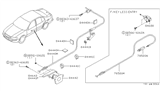 Diagram for 1997 Nissan Maxima Fuel Door Release Cable - 78822-40U00